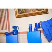 Vase/Kerzenhalter Calore M Blau