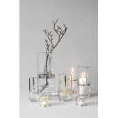 Haltevase klein Klar/Silber