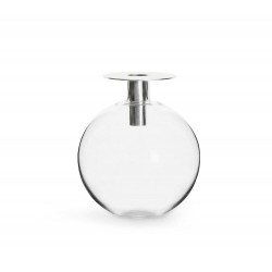Top-Vase Klar/Silber