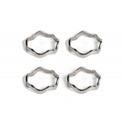 Anna Serviettenring, 4-teilig Silber