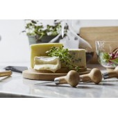 Naturkäse-Set, 3-teilig Silber/Braun