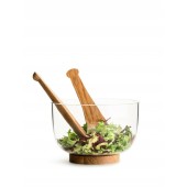 Nature Salatbesteck kurz, 2-teilig Braun