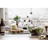Nature Salatbesteck, 2-teilig Silber/Braun