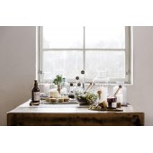 Nature Salatbesteck, 2-teilig Silber/Braun