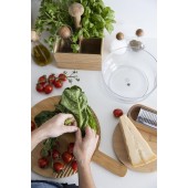 Naturöl-/Essigflaschen mit Eichenholzstopfen, 2 Stück, klar/braun