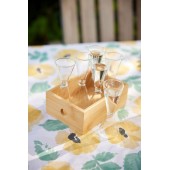 Naturschnaps-Set im Karton, 6-tlg. Klar/braun