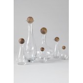 Natur-Servierset mit Eichenstopfen, 2-teilig, klar/braun