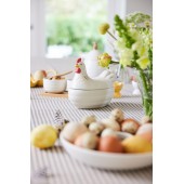 Wachstischdecke Ella Grau/Beige