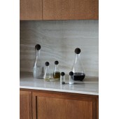 Naturöl-/Essigflaschen mit Korkstopfen, 2 Stück, klar/dunkelbraun