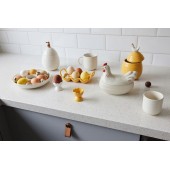 Ellen Eierbecher, 2-teilig, gebrochenes Weiß